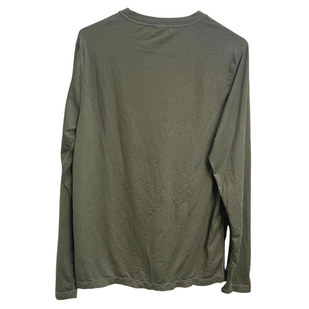 Vuori Mens Medium Tradewind Performance Long Sleeve Pocket T-Shirt Sage Greeen - Picture 2 of 3